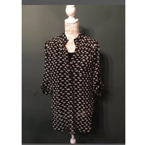 NWT Black Elephant Blouse